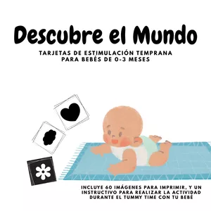 Imagen de portada para Ebook Tarjetas de estimulación temprana para Bebés de 0-3 meses.