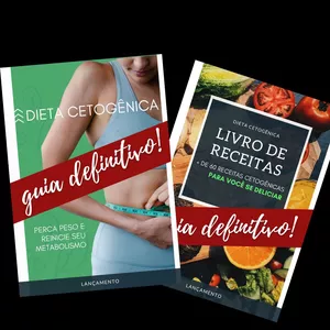 Imagem de capa para o Ebook Kit Promocional: Dieta Cetogênica + Livro de Receitas