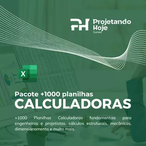 Planilha Pacote de Planilhas Calculadoras +1000 itens