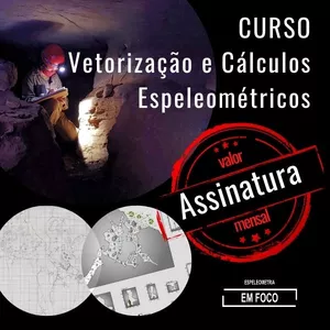 Imagem principal do produto Assinatura - Curso Mapeamento de Cavernas - Digitalização e Cálculos Espeleométricos