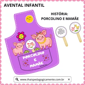 Imagem de capa para o Ebook AVENTAL PORCOLINO E MAMÃE