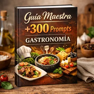 Imagen de portada para Ebook Guía Maestra +300 Prompts | Profesionales de Gastronomía