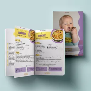 Imagem de capa para o Ebook E-book de Receitas para Bebês a partir de 12 meses