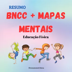 Imagem de capa para o Ebook Resumo + Mapas Mentais - BNCC Educação Física
