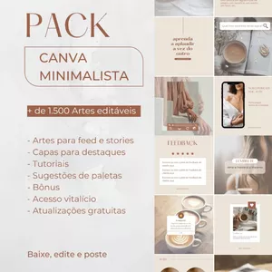 Imagem de PACK CANVA MINIMALISTA  criado por Marta na hotmart