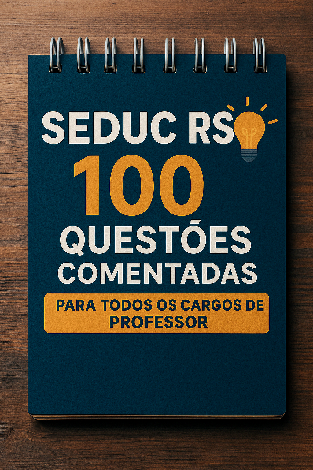 Imagem do curso CONCURSO SEDUC - RS | CADERNO DE 100 QUESTÕES COMENTADAS (PARA TODOS OS CARGOS DE PROFESSOR)