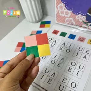 Imagem de capa para o Ebook QUADRADINHOS LÓGICOS: VOGAIS - SF