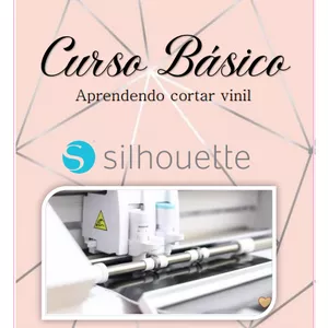 Imagem de capa para o Ebook Curso básico Silhouette - cortar vinil