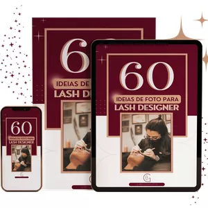 Imagem de capa para o Curso online 60 Ideias De Fotos  Para Lash Designer