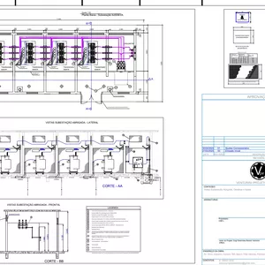 Imagem de capa para o Ebook Projeto Completo de Subestação Abrigada 2.000 kVA – 376 Medidores | Padrão Equatorial