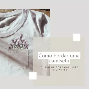 Imagem de capa para o Curso online Como bordar uma camiseta