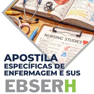 Imagem de capa para o Ebook Apostila Específicas em Enfermagem e SUS- Concurso da EBSERH