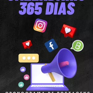 Imagem de capa para o Ebook calendário 365 dias-posts para redes sociais