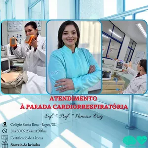 Imagem de capa para o Evento presencial Atendimento à Parada Cardiorrespiratória - Odontologia, Fisioterapia, Técnico em Segurança do Trabalho e ACs