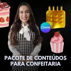 Imagem de capa para o Curso online Pacote de Conteúdos para Confeitaria 