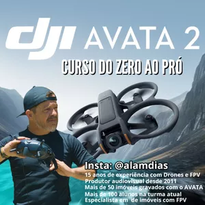 Imagem de capa para o Curso online Curso Dji Avata 2 do ZERO ao Pró
