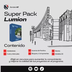 Imagen de portada para Curso online Super Pack Lumion