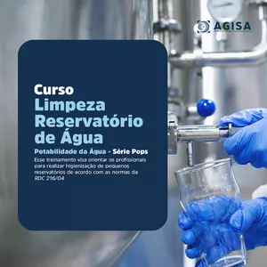 Imagem do curso Curso Limpeza Reservatório de Água/Potabilidade da Água - Série POPS