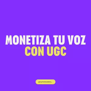 Imagen de portada para Curso online Monetiza Tu Voz con UGC
