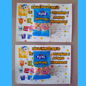 Imagem de capa para o Ebook Cartão de Férias  tema "Divertidamente#