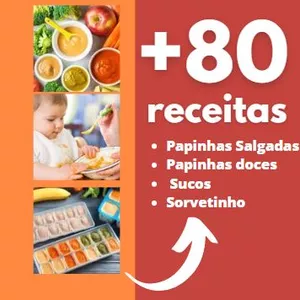 Imagem de capa para o Ebook E-book de deliciosas papinhas para bebê
