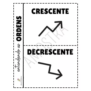 Imagem de capa para o Ebook Atividade - Crescente e decrescente