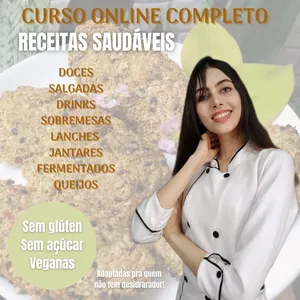 Imagem principal do produto CURSO ONLINE - RECEITAS SAUDÁVEIS