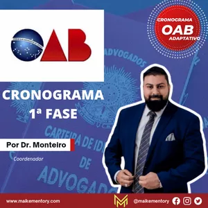 Imagem de capa para o Ebook Cronograma OAB 1 FASE