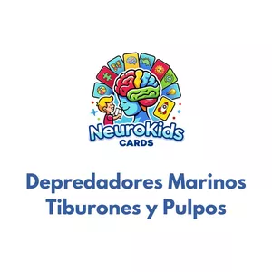 Imagen de portada para Ebook Depredadores Marinos - Tiburones y Pulpos