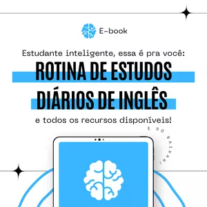 Imagem de capa para o Ebook Projeto: Rotina de Estudos Diários de Inglês para Iniciantes