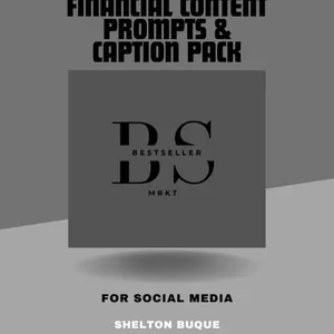 Cover image for Ebook 50 Ready-to-Use Financial Content Prompts &amp; Caption Pack (For Social Media)