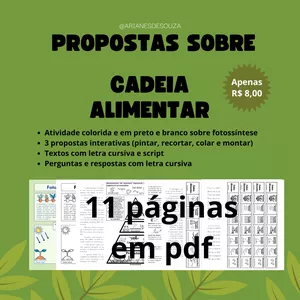 Imagem de capa para o Ebook Propostas sobre Cadeia Alimentar