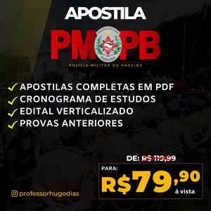 Imagem de capa para o Curso online APOSTILA PMPB
