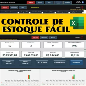 Imagem de capa para o Curso online Controle de Estoque Fácil - Chega de perder material, vencer e comprar em excesso.