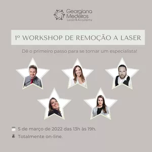 Imagem de capa para o Evento online 1º Workshop de Remoção a Laser
