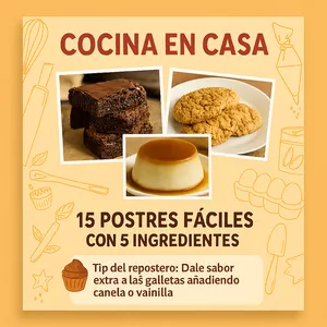 Imagen de portada para Ebook Cocina en casa fácil y rápido :D 