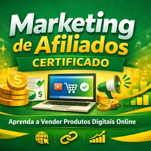 Imagem do curso Marketing de Afiliados Certificado Aprenda a Vender Produtos Digitais Online