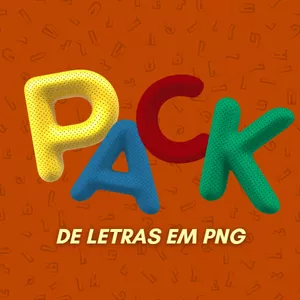 Imagem de capa para o Ebook Pack de letras PNG