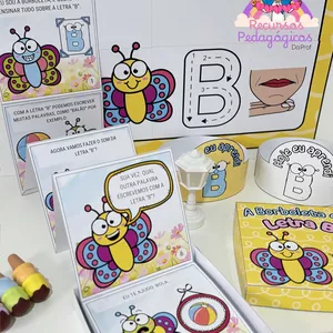 Imagem de capa para o Ebook Kit História na Caixa e Cartaz Letra "B"