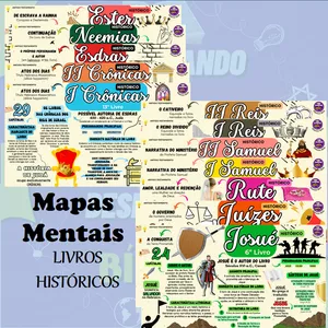 Imagem de capa para o Ebook MAPAS MENTAIS BÍBLICOS - LIVROS HISTÓRICOS