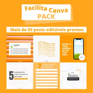 Imagem de capa para o Curso online Facilita Canva Pack