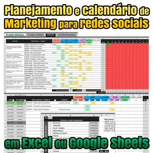 Planejamento e calendário de Marketing para redes sociais