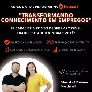 Imagem de capa para o Curso online TRANSFORMANDO CONHECIMENTO  EM EMPREGOS