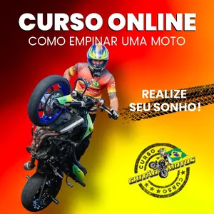 Imagem de capa para o Curso online COMO EMPINAR UMA MOTO - A Arte do Grau