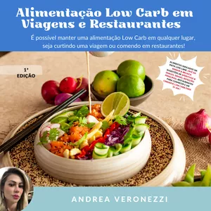 Imagem de capa para o Ebook Viagem e Restaurantes Low Carb