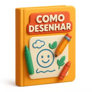 Imagem de capa para o Ebook COMO DESENHAR, passo a passo
