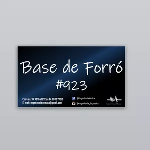 Imagem principal do produto BASE DE FORRÓ #923 PARA COMPOR E IMPROVISAR  @Engenharia da Música ​
