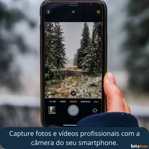 Capture fotos e vídeos profissionais com a câmera do seu smartphone.
