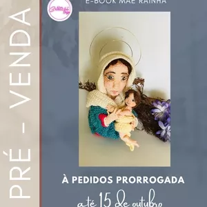 Imagem de capa para o Ebook E-book Croche Amigurumi Realista Mãe Rainha