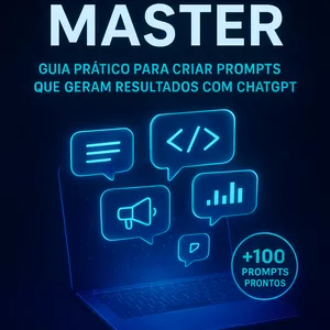 Imagem de capa para o Ebook Guia Prático para Criar Prompts que Geram Resultados com ChatGPT / IA